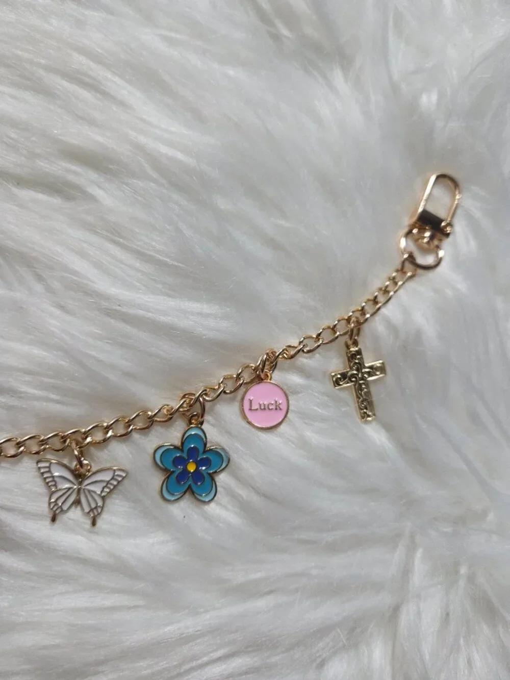 Evil Eye & Butterfly Bag Charm/Keychain